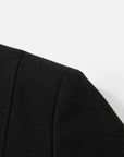 EP YAYING Chinese Stand-Collar Embroidered Wool Blazer