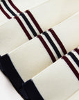 EP YAYING Sporty Contrast Stripe Pleated Mini Skirt