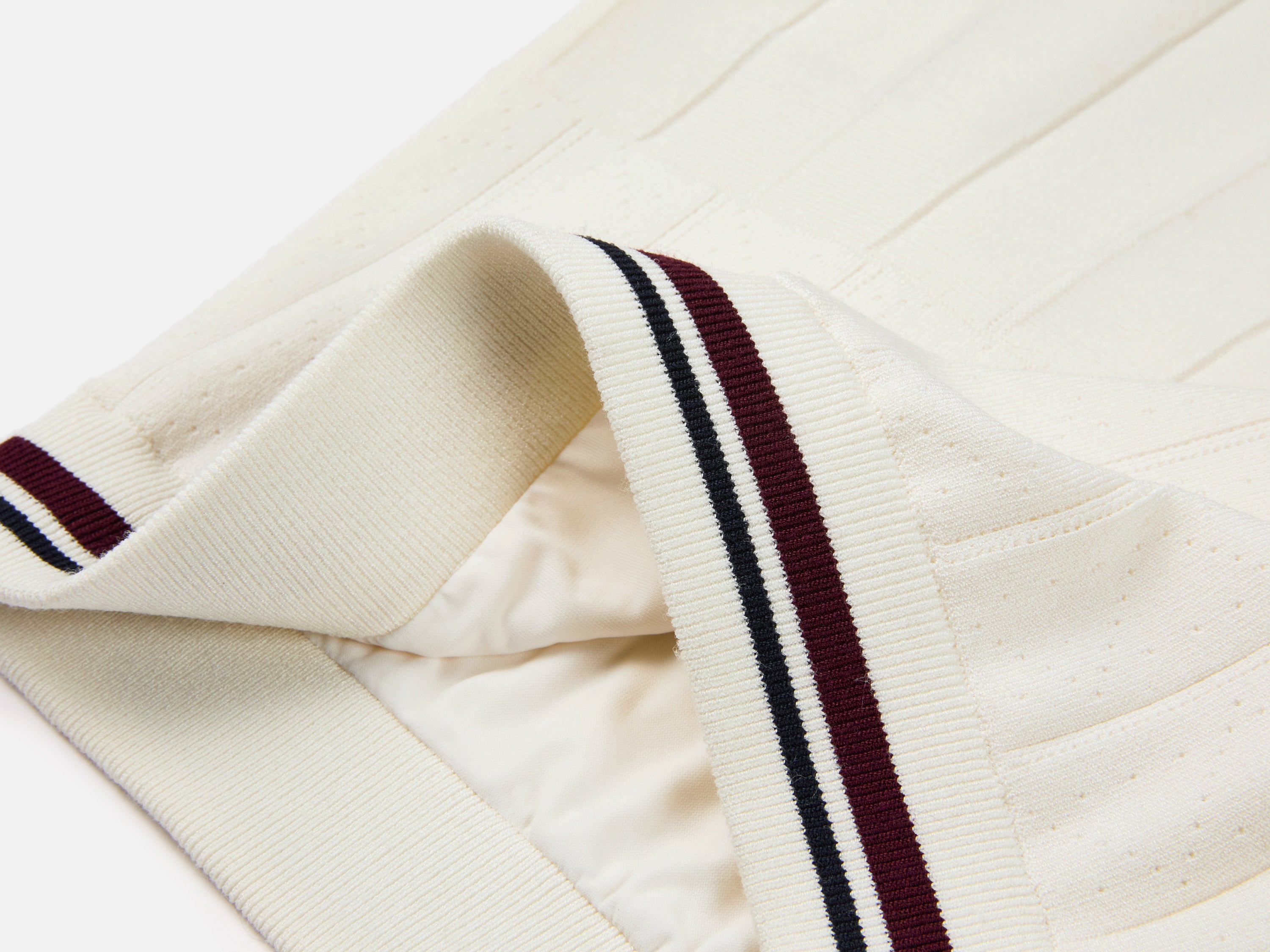 EP YAYING Sporty Contrast Stripe Pleated Mini Skirt