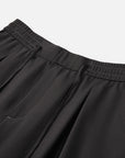 EP YAYING Lightweight Wool Relaxed Wide-Leg Pants in Deep Gray