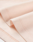 EP YAYING Bamboo Cotton Round Neck Embroidered Floral Short Sleeve Top