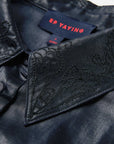 EP YAYING Embroidered Textured Lightweight Shirt