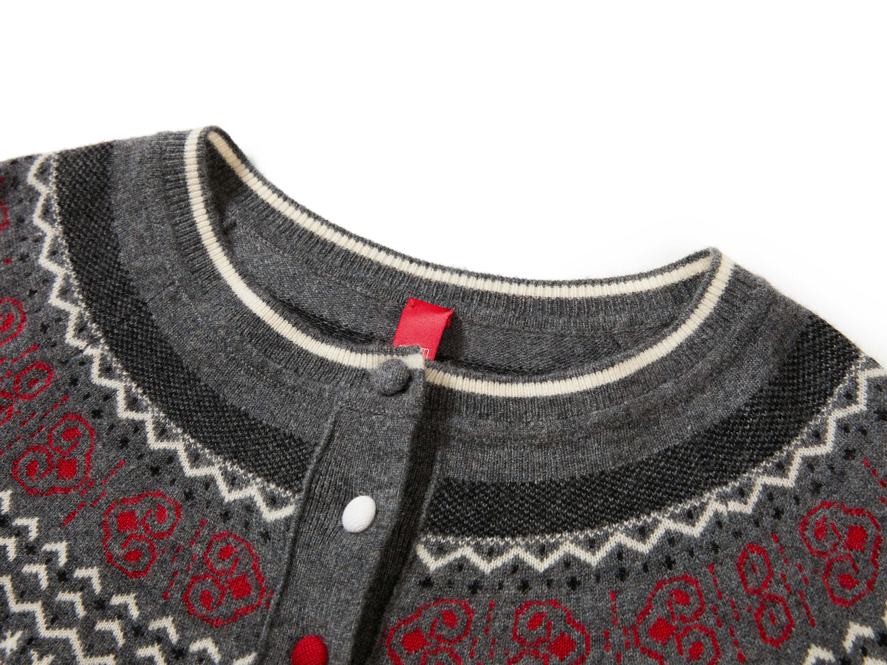 YAYING Ruyi Mountain Sea Jacquard Knit Cardigan