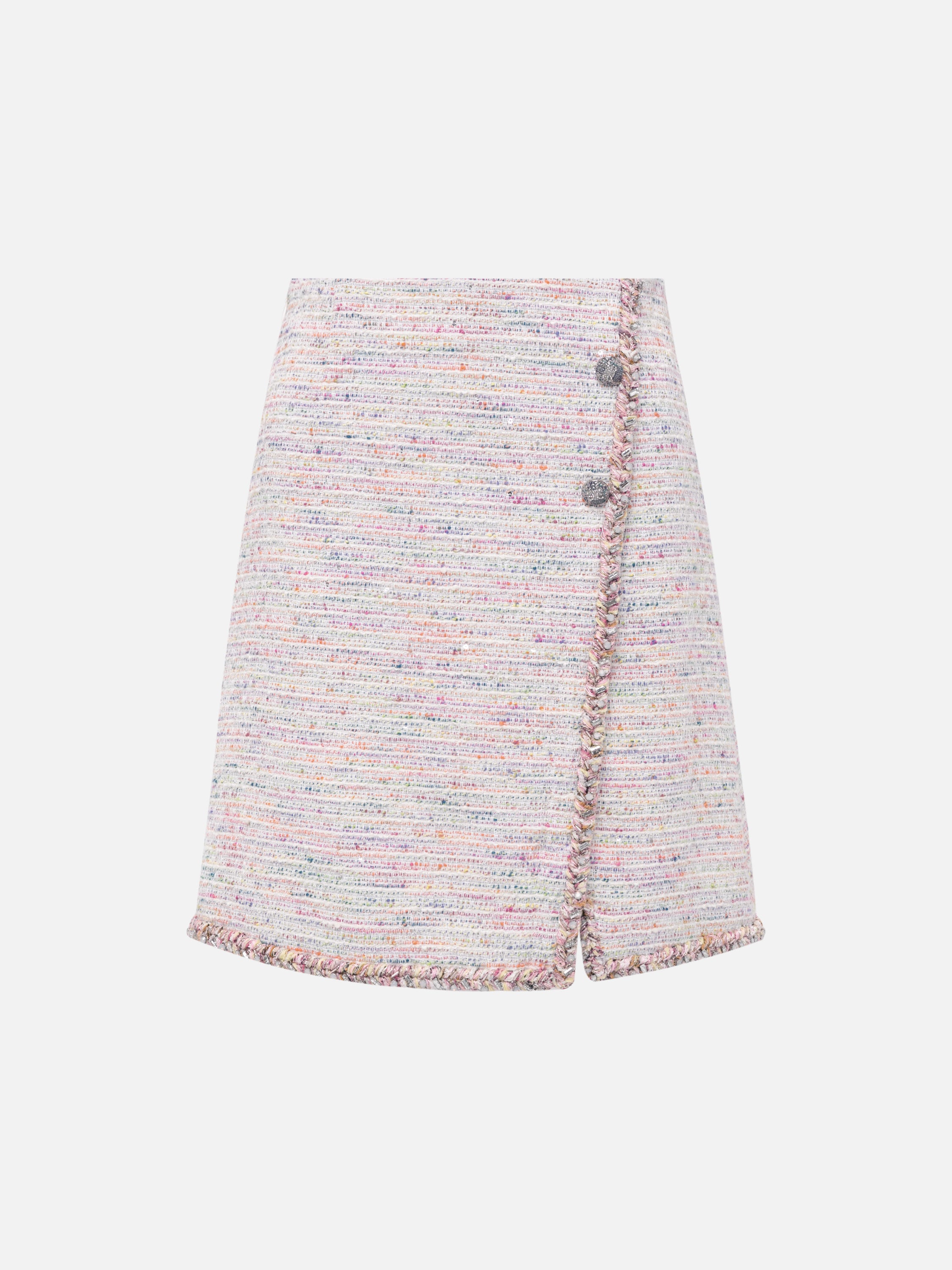 EP YAYING Pink Tweed Mini Skirt