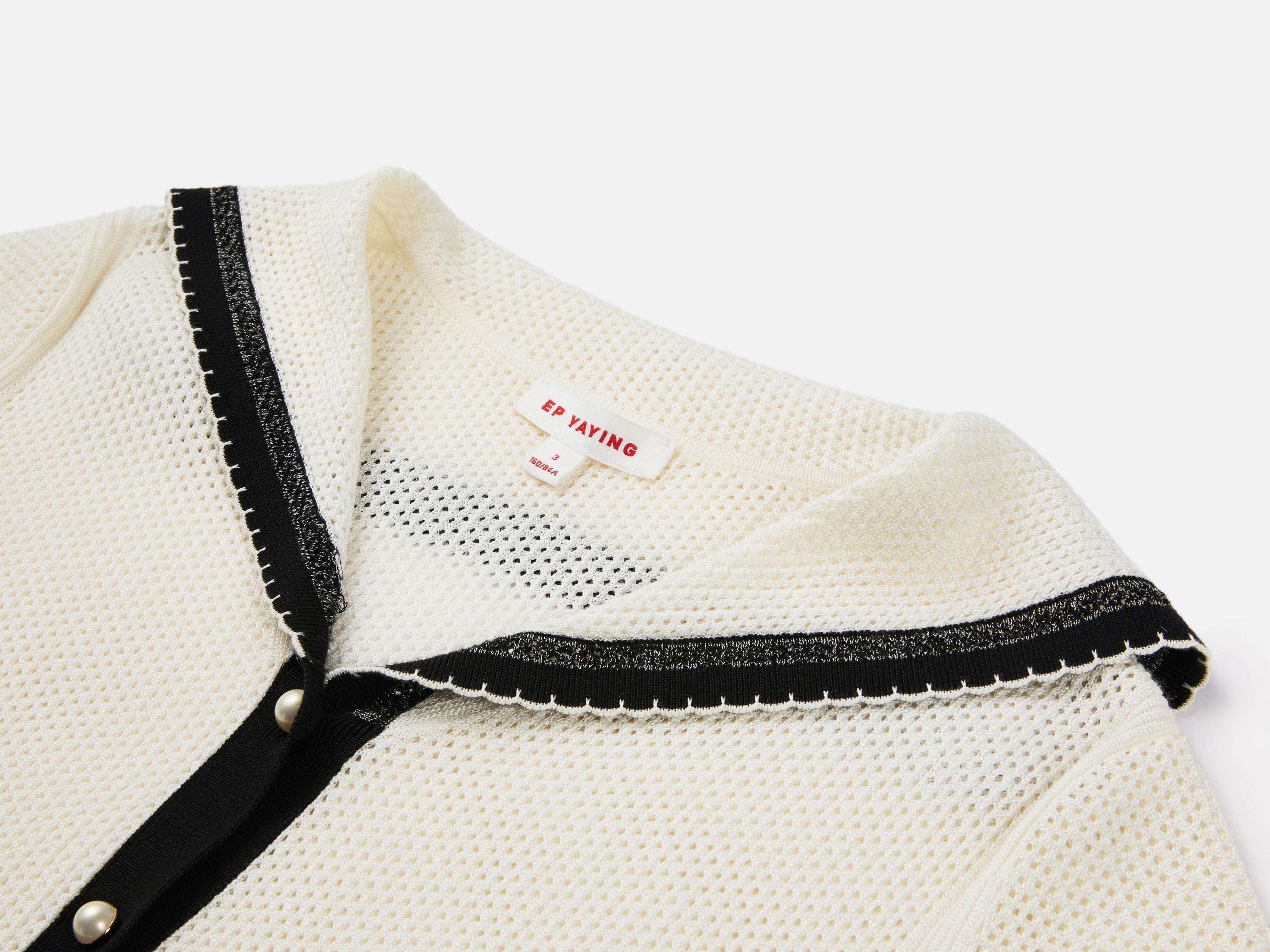 EP YAYING Short Sleeve Cotton Knitted Blazer Cardigan