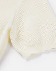 EP YAYING Short Sleeve Cotton Knitted Blazer Cardigan