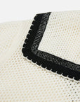 EP YAYING Short Sleeve Cotton Knitted Blazer Cardigan
