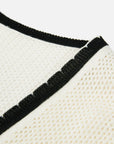 EP YAYING Long Cotton-Linen Knitted Coat