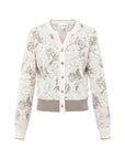 EP YAYING Peony Jacquard Knit Sweater