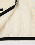 EP YAYING Long Cotton-Linen Knitted Coat