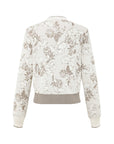 EP YAYING Peony Jacquard Knit Sweater