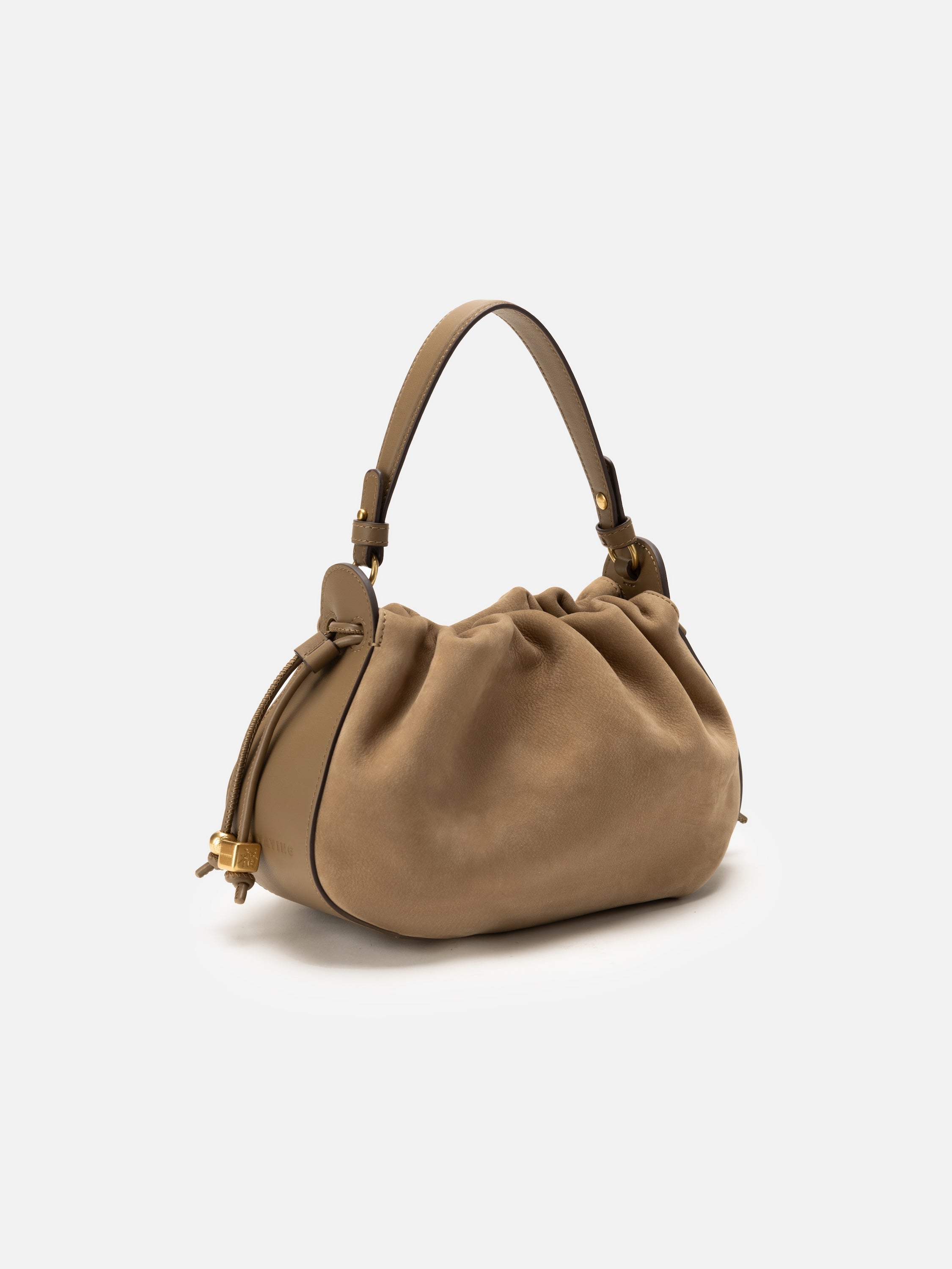 EP YAYING Matte Cowhide Bucket Bag (Small)