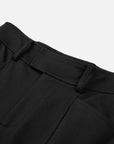 EP YAYING Double-Faced Knit High-Waisted Flared Pants