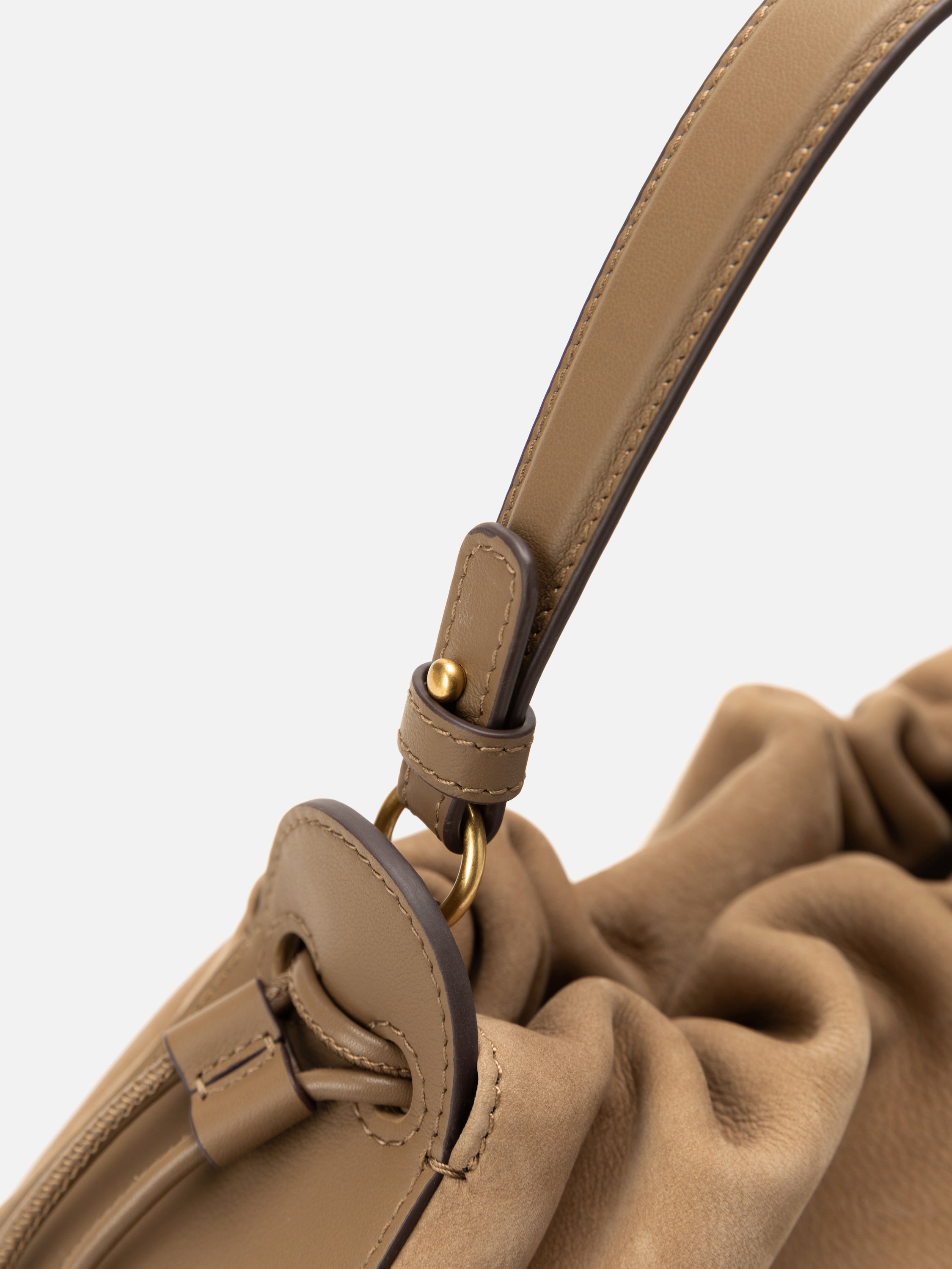 EP YAYING Matte Cowhide Bucket Bag (Small)