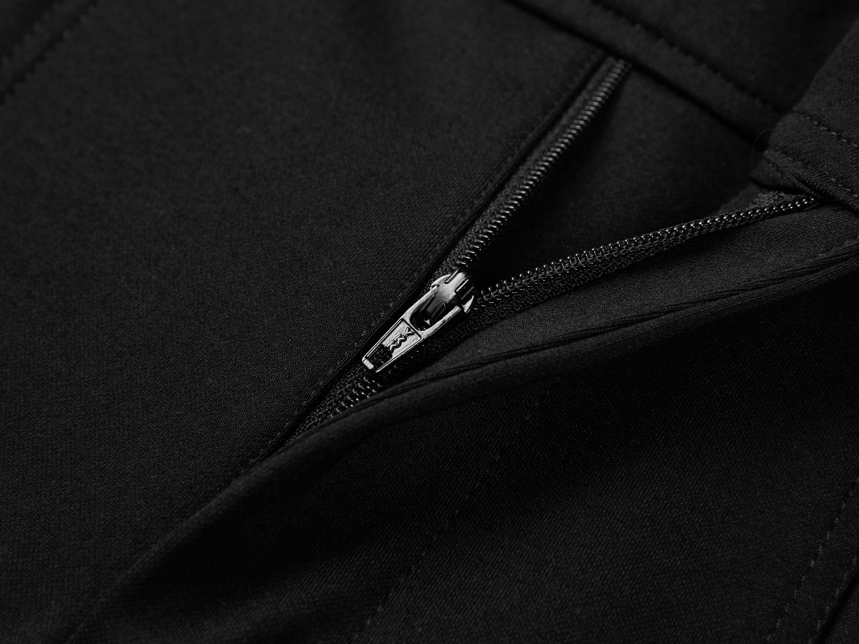 EP YAYING Double-Faced Knit High-Waisted Flared Pants