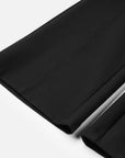 EP YAYING Double-Faced Knit High-Waisted Flared Pants