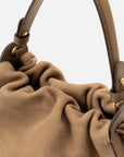 EP YAYING Matte Cowhide Bucket Bag (Small)