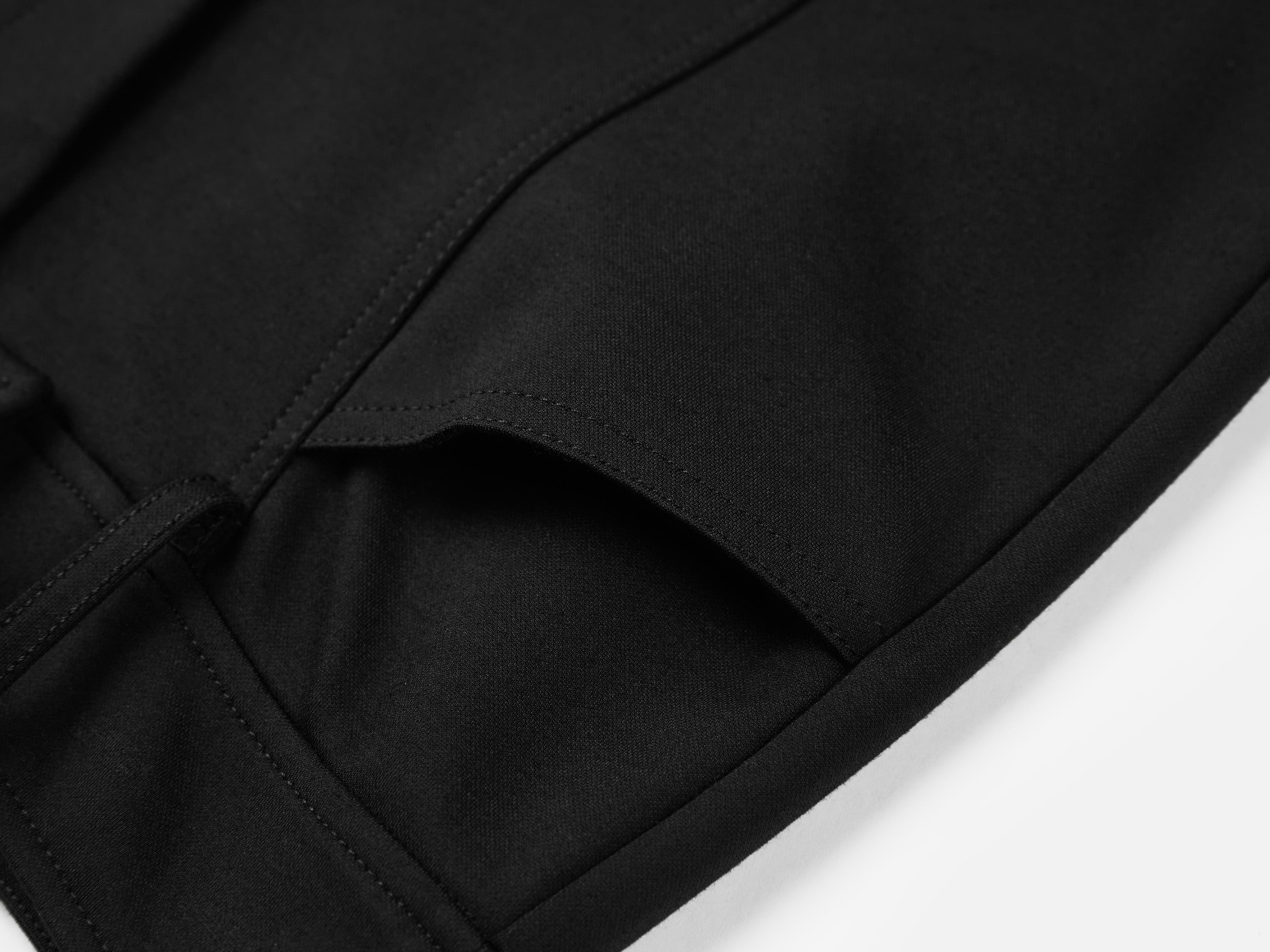 EP YAYING Double-Faced Knit High-Waisted Flared Pants