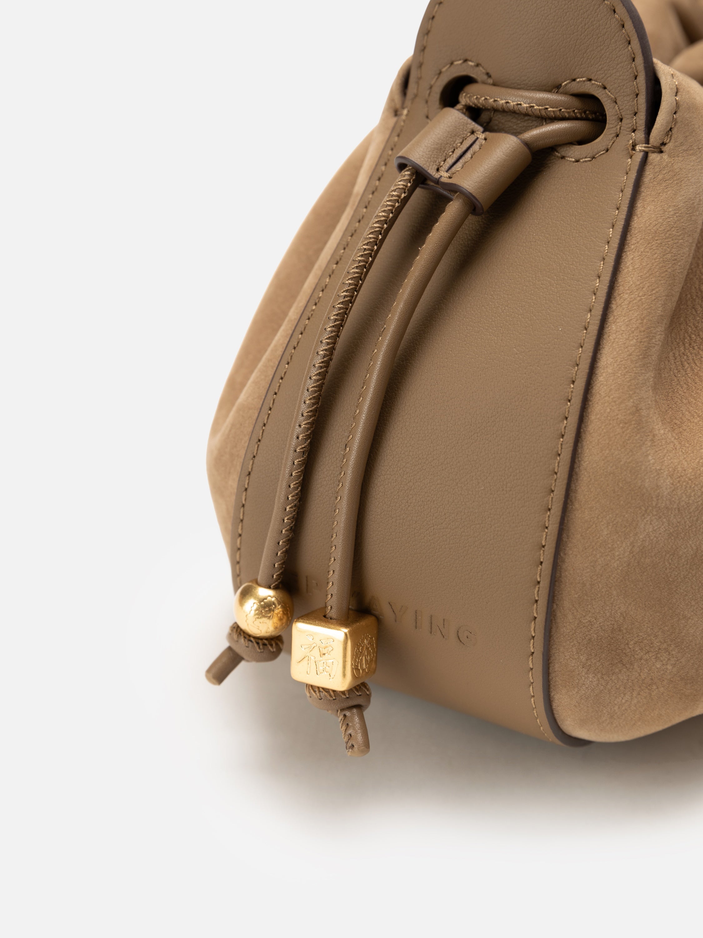EP YAYING Matte Cowhide Bucket Bag (Small)