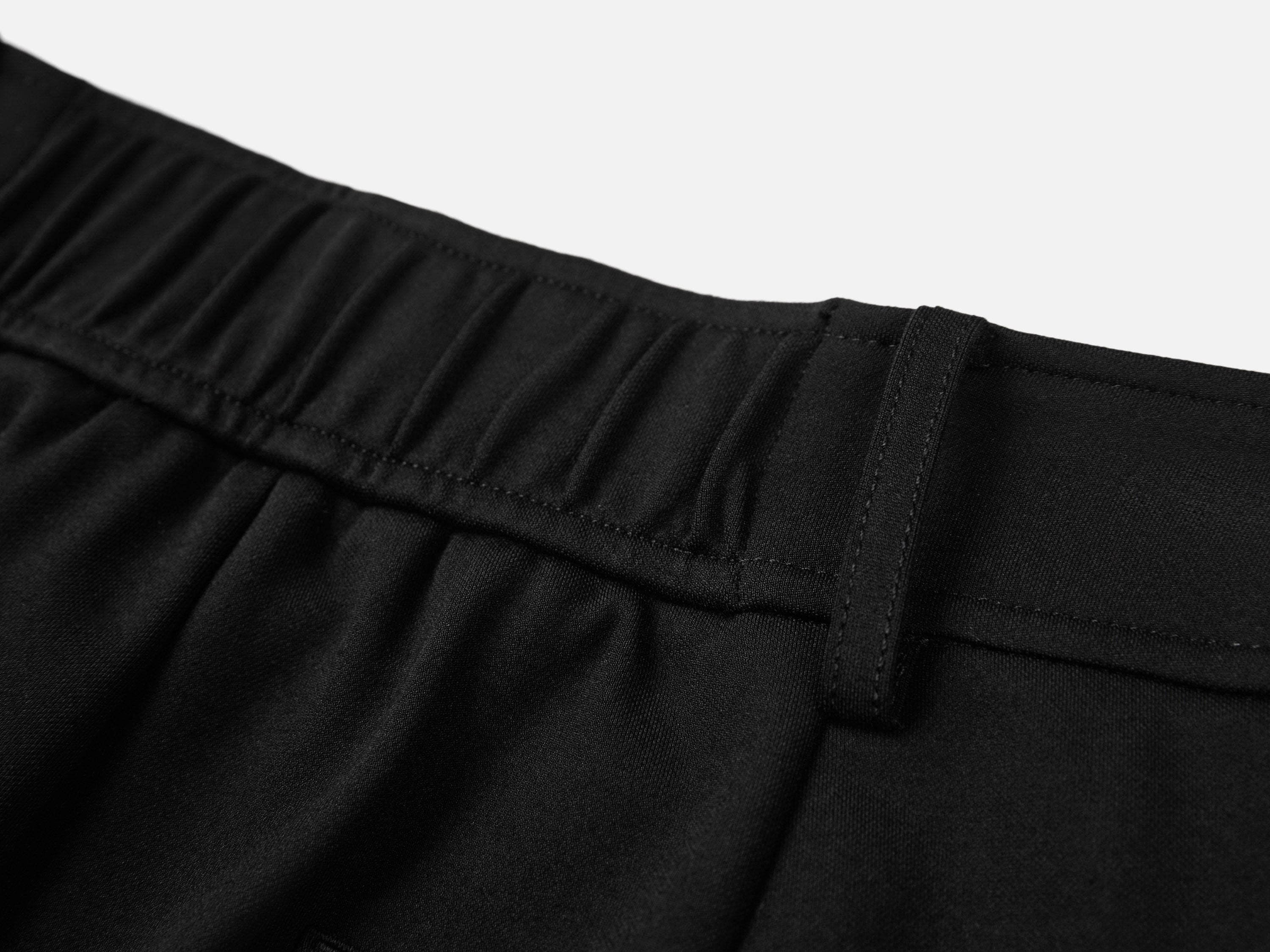 EP YAYING Double-Faced Knit High-Waisted Flared Pants