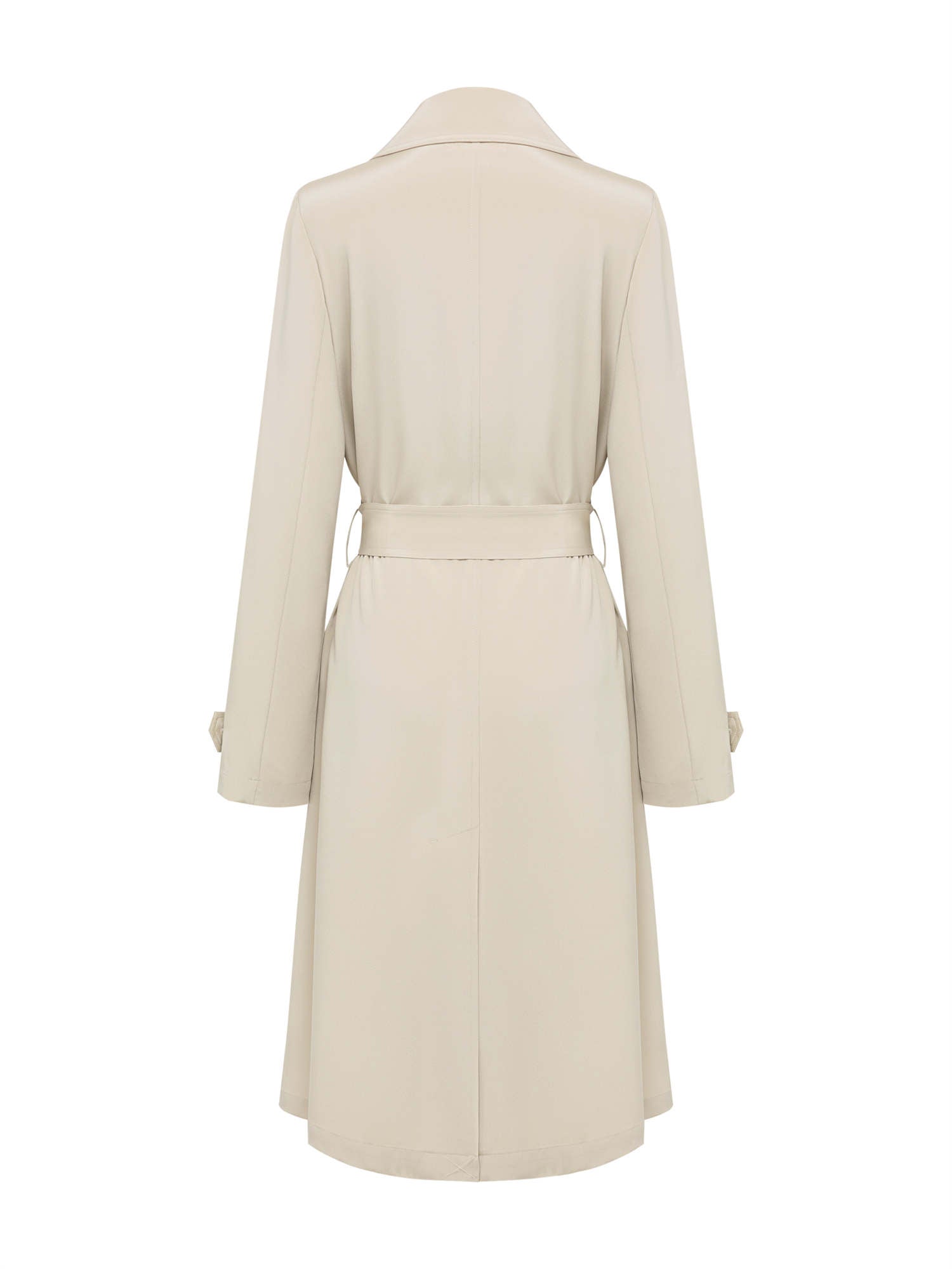 YAYING Mulberry Long Trench Coat EGJPS7302AG