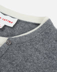EP YAYING Layered Collar Soft Wool Cashmere Old Money Style Sweater
