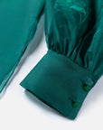 EP YAYING Green Sheer Blouse