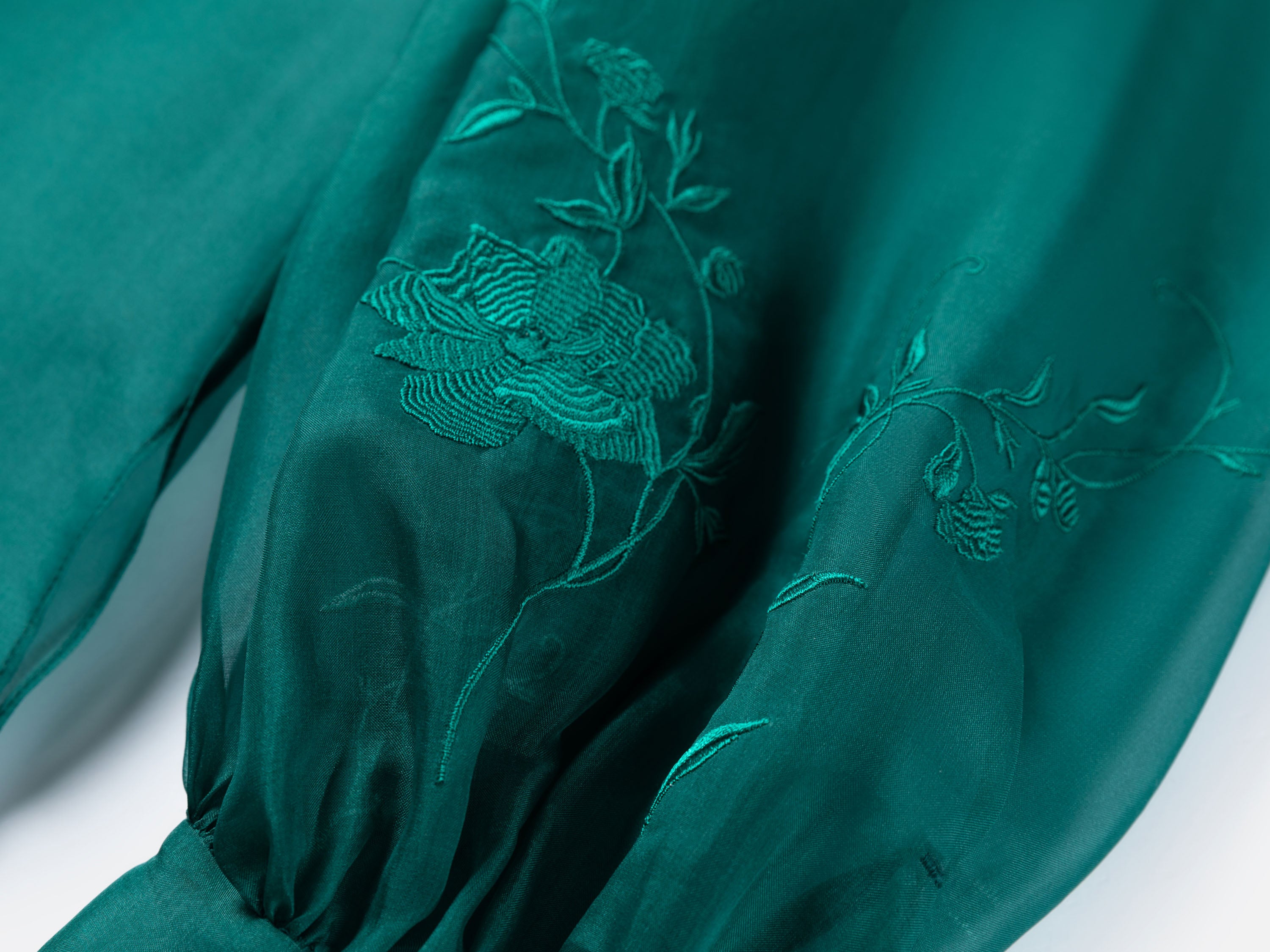 EP YAYING Green Sheer Blouse