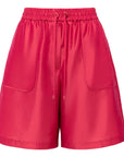 YAYING Red Drawstring Shorts