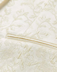 EP YAYING Mulberry Silk Wool Jacquard Blazer Coat