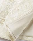 EP YAYING Mulberry Silk Wool Jacquard Blazer Coat
