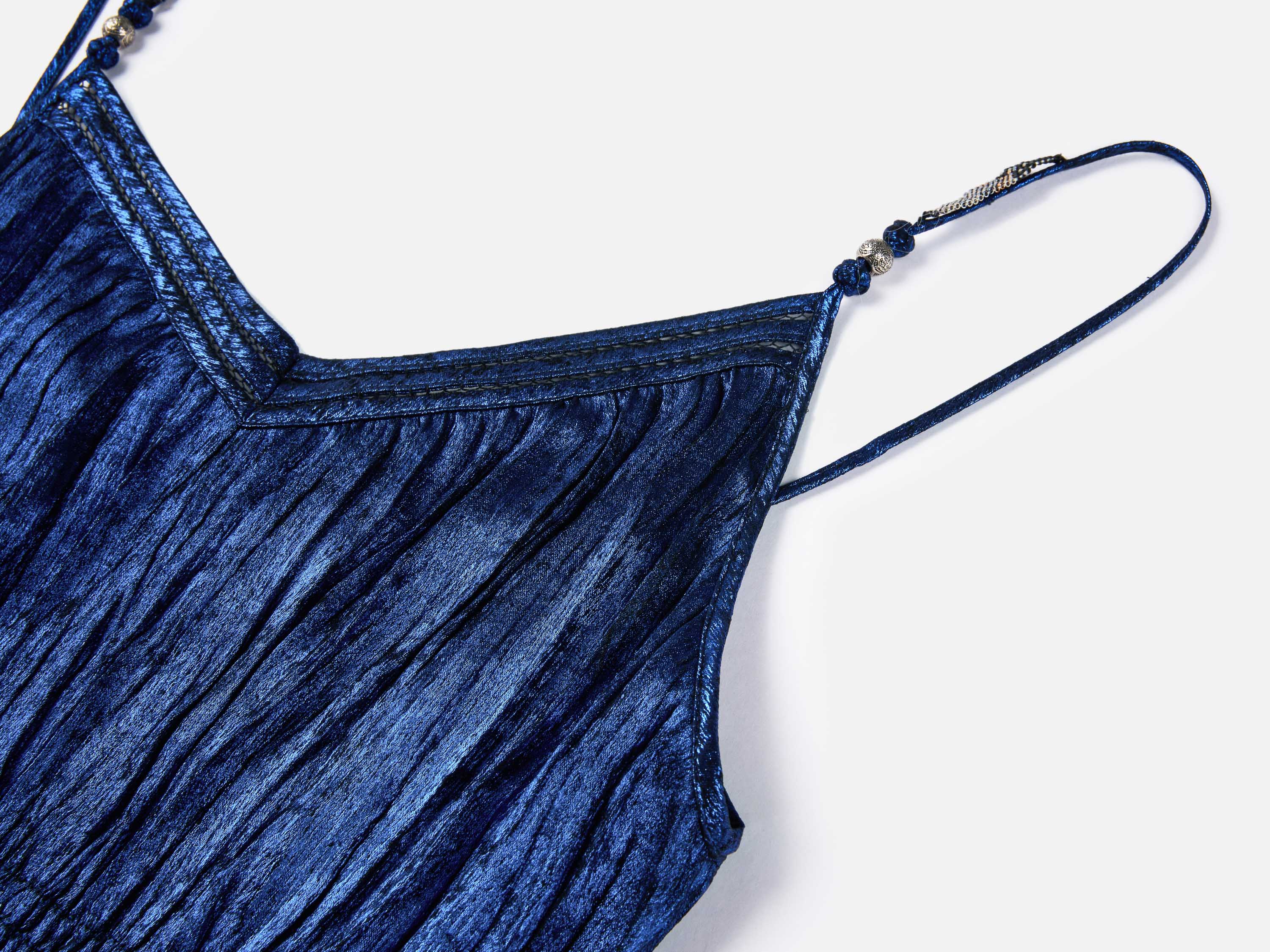 EP YAYING Elegant Pleated Waist-Cinching Slip Dress
