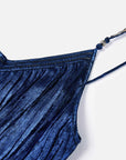 EP YAYING Elegant Pleated Waist-Cinching Slip Dress