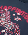 EP YAYING Embroidered Cotton T-Shirt