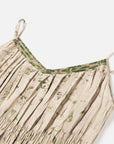 EP YAYING Floral Printed Pleated Belted Waist-Cinching Dress