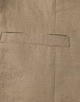 EP YAYING 100% Linen Mandarin Collar Frog Button Vest