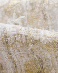 EP YAYING Light Gold Handcrafted Tweed Sleeveless Dress
