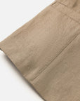 EP YAYING 100% Linen Mandarin Collar Frog Button Vest