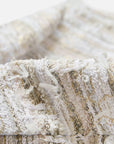 EP YAYING Light Gold Handcrafted Tweed Short Jacket