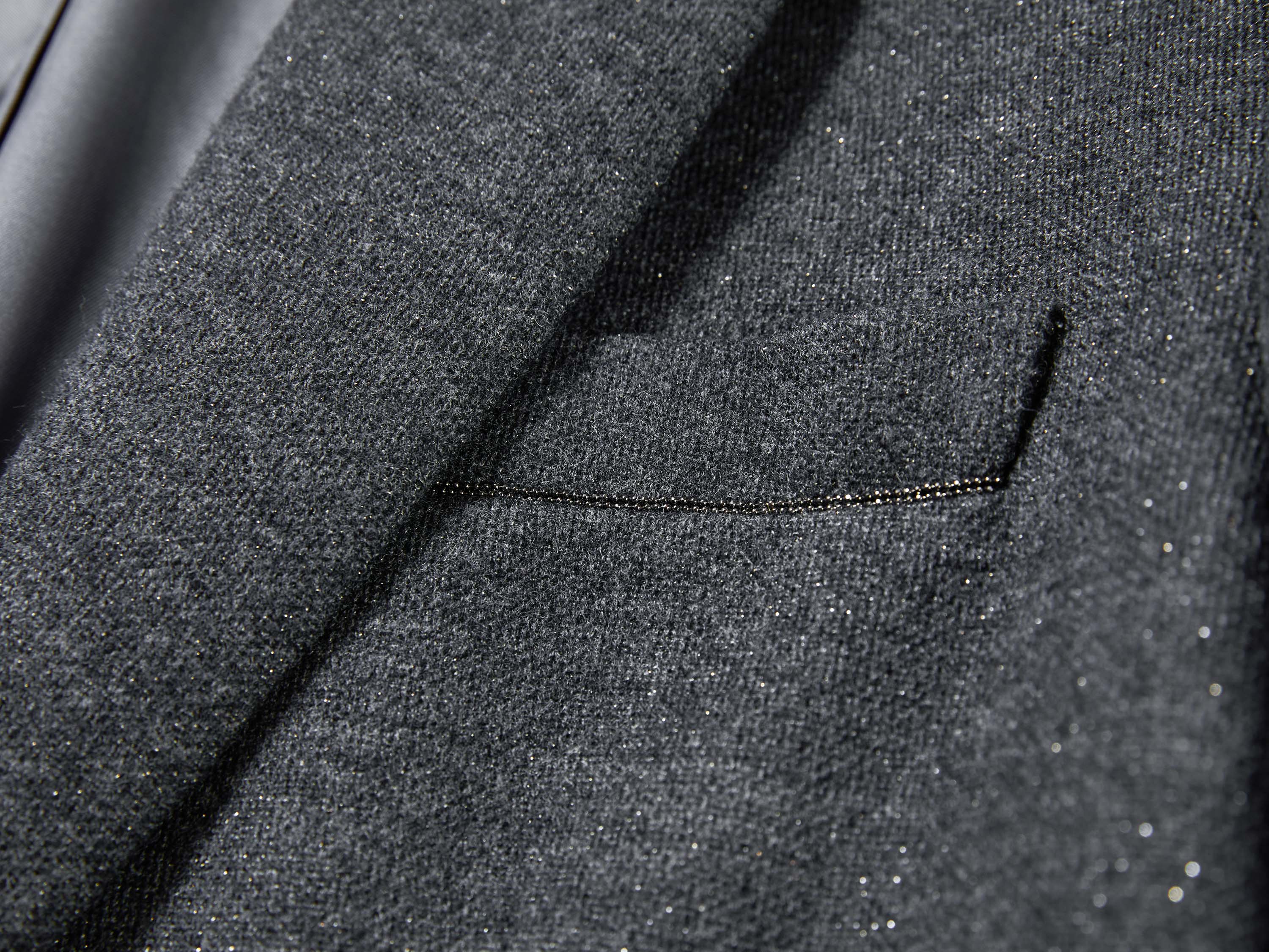 EP YAYING Honeycomb Knit Waisted Fitted Blazer