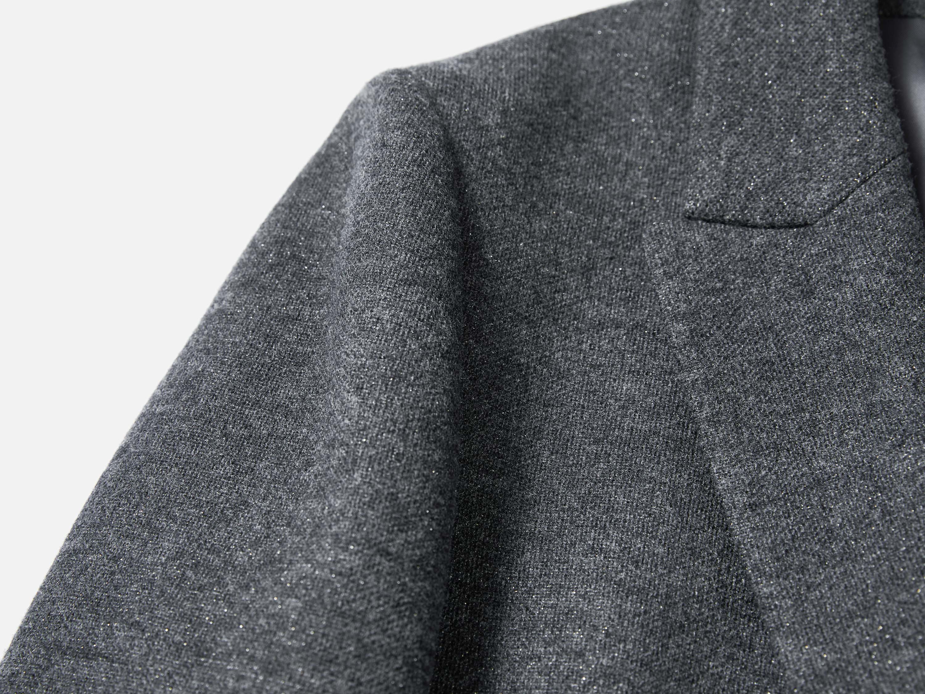 EP YAYING Honeycomb Knit Waisted Fitted Blazer