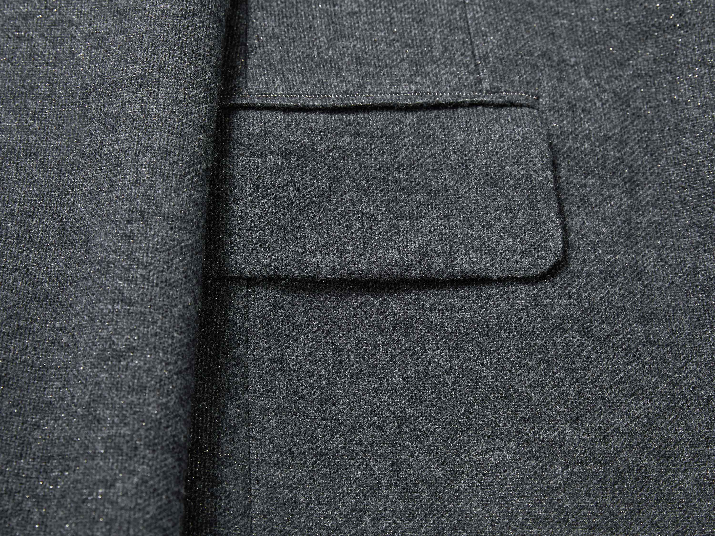 EP YAYING Honeycomb Knit Waisted Fitted Blazer