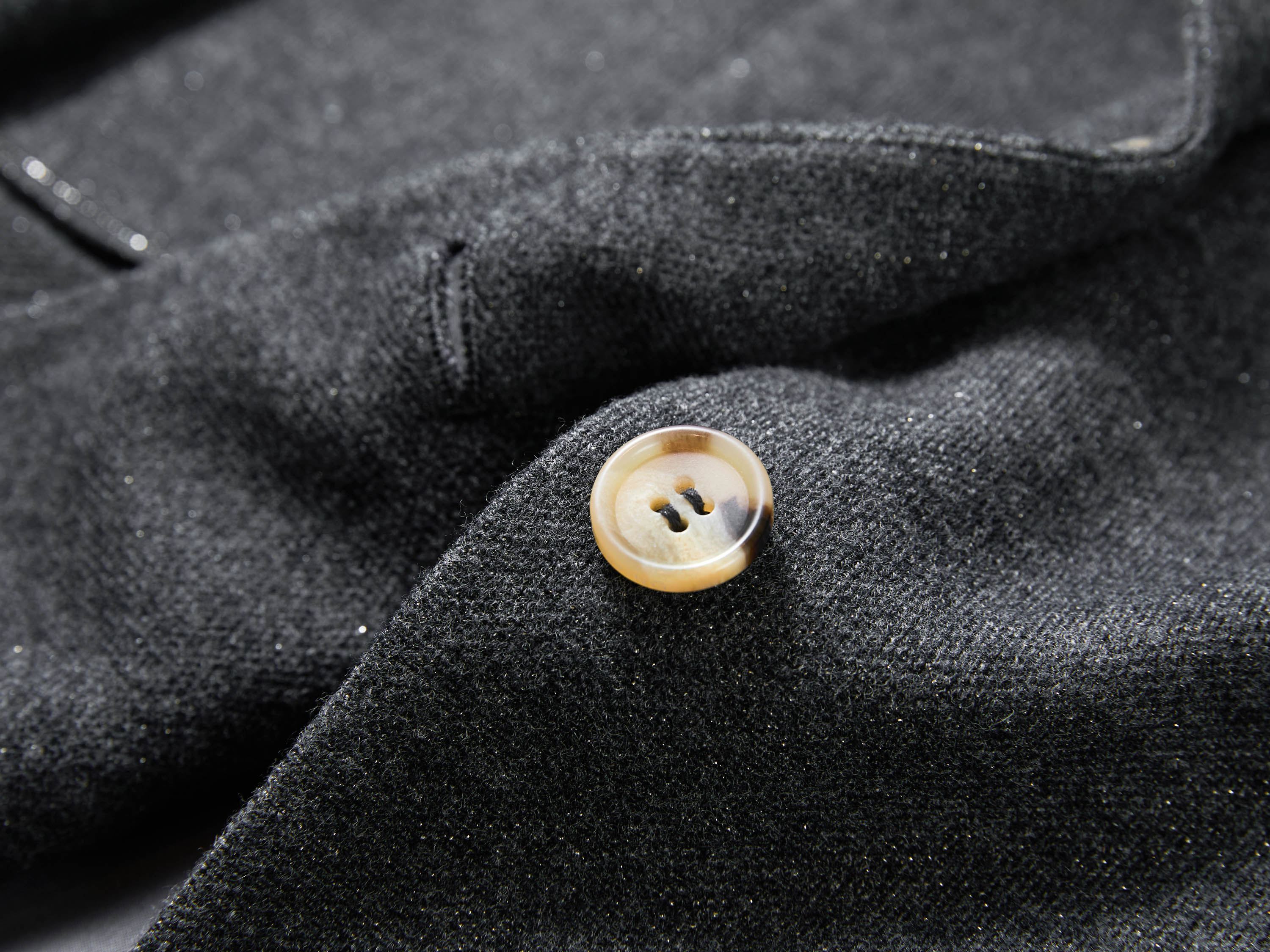 EP YAYING Honeycomb Knit Waisted Fitted Blazer