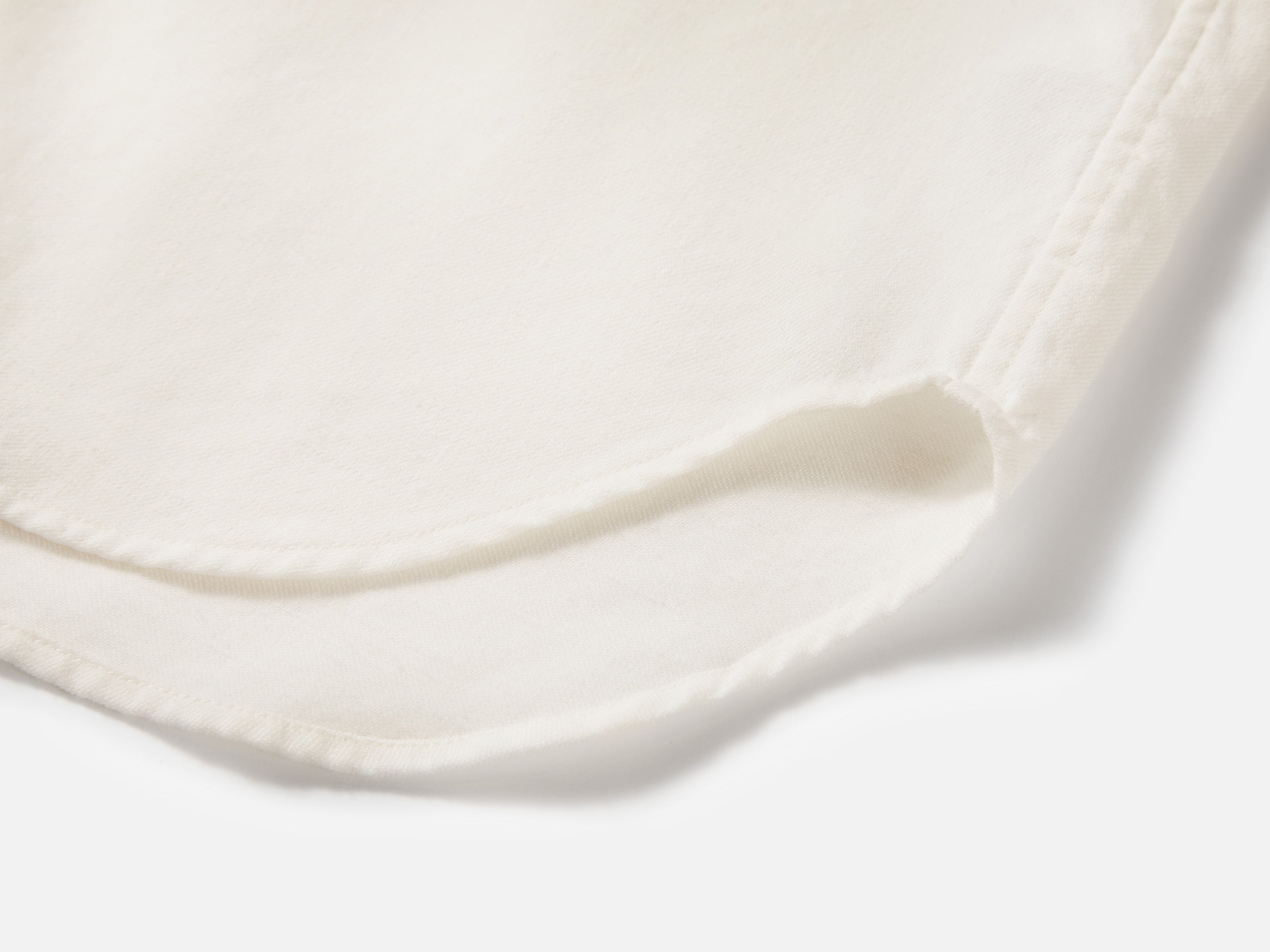 EP YAYING White Ruffle Stand Collar Wool Blouse
