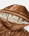 EP YAYING Brown Fitted Puffer Jacket