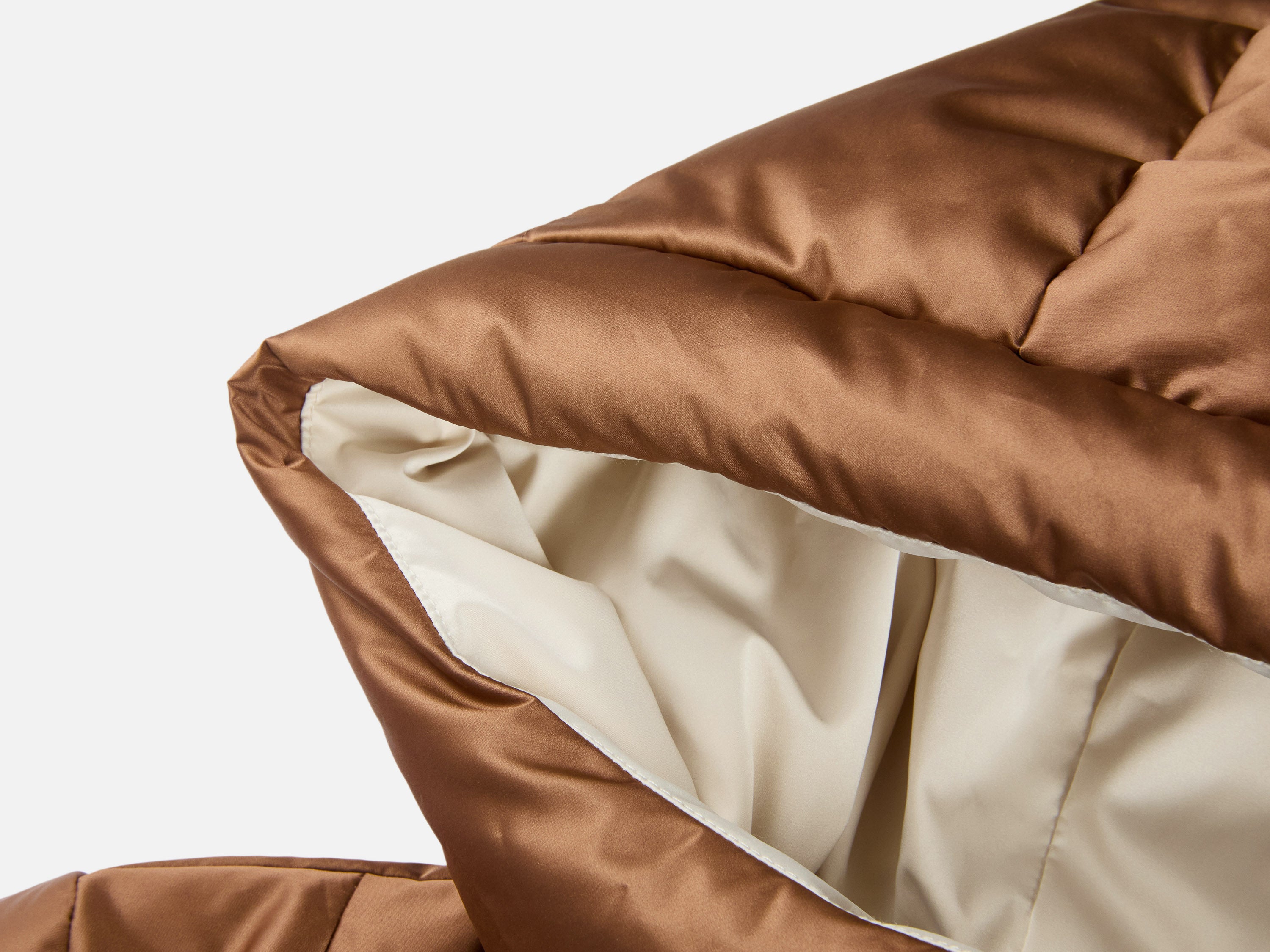 EP YAYING Brown Fitted Puffer Jacket