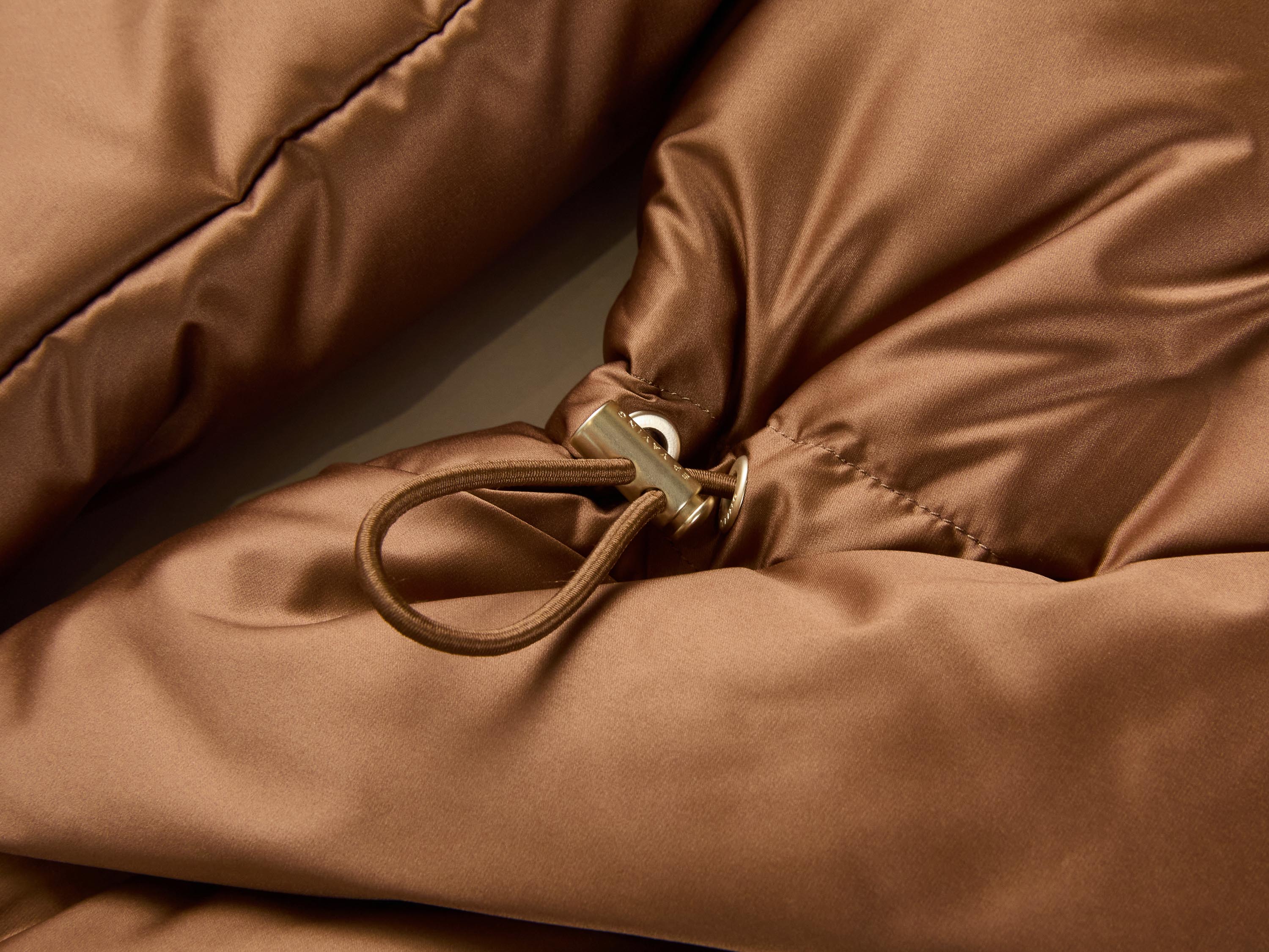 EP YAYING Brown Fitted Puffer Jacket