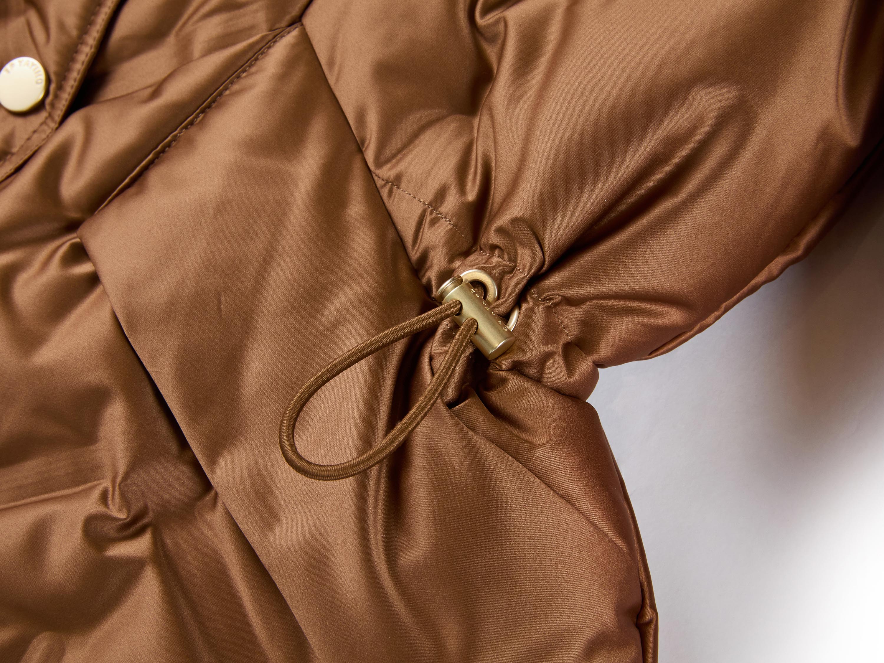 EP YAYING Brown Fitted Puffer Jacket