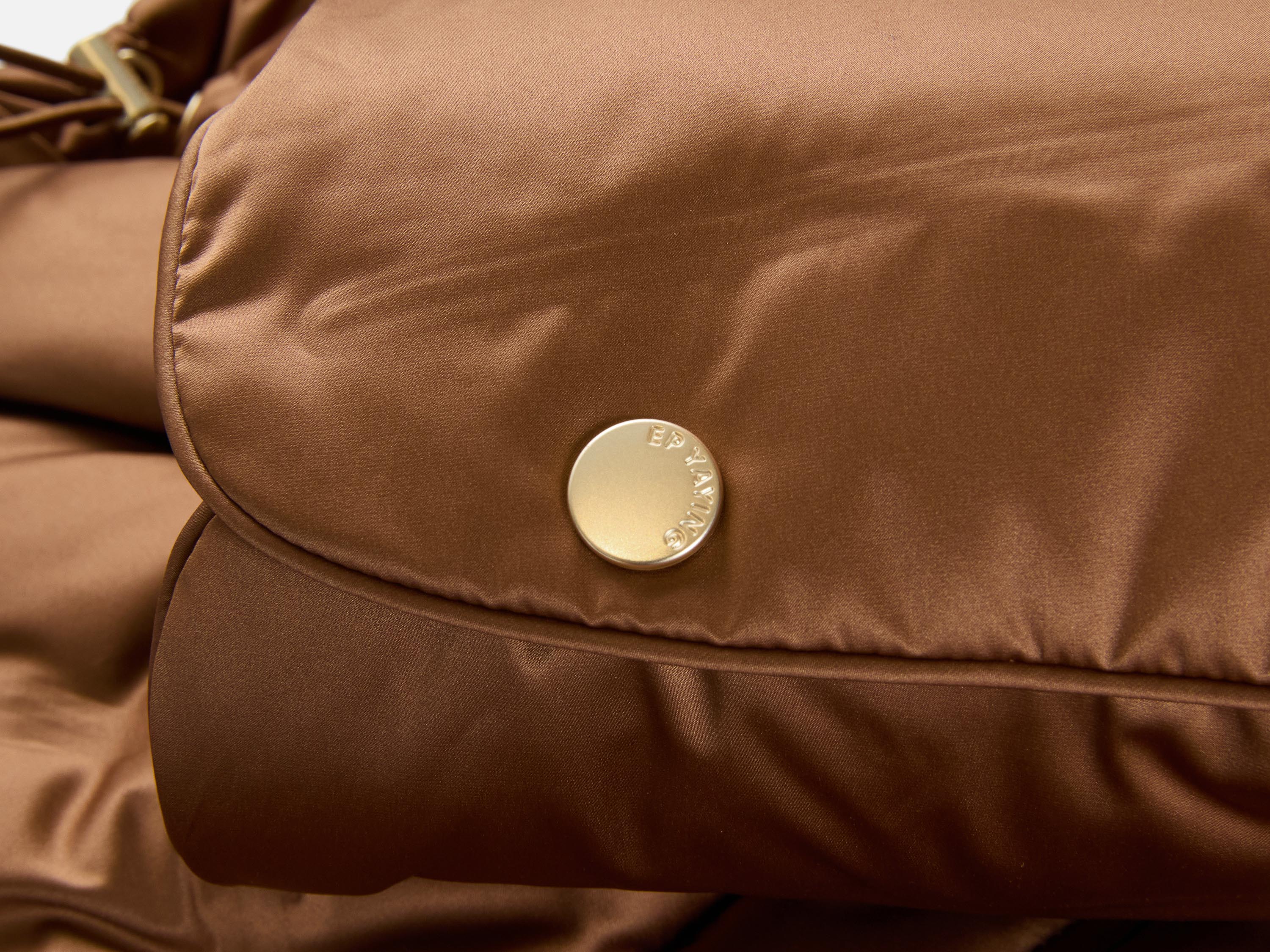 EP YAYING Brown Fitted Puffer Jacket