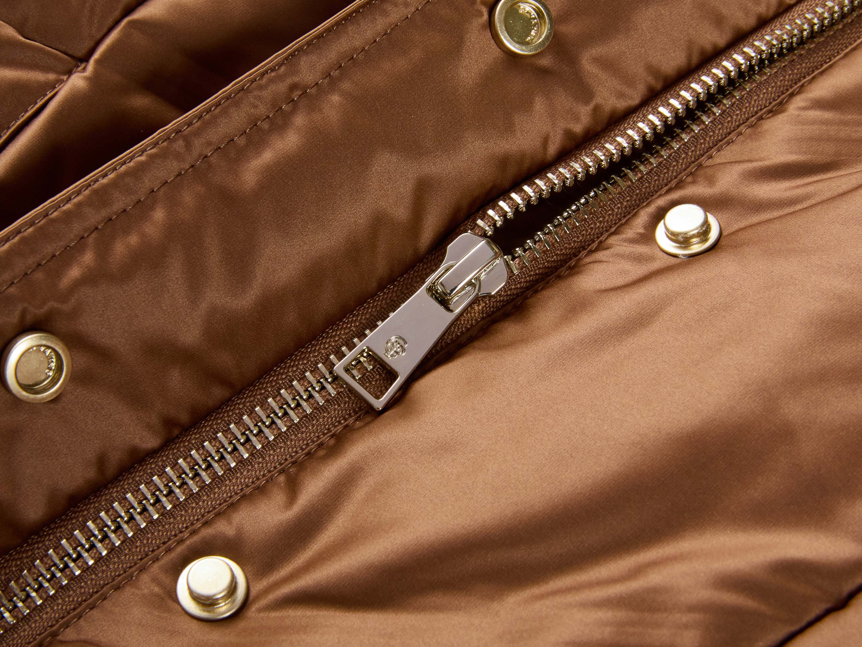 EP YAYING Brown Fitted Puffer Jacket